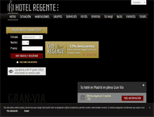Tablet Screenshot of hotelregente.com